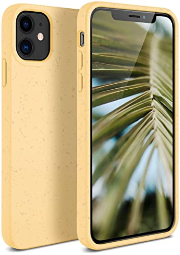 ONEFLOW Sama Sama Case kompatibel mit Apple iPhone 11 – Nachhaltige Handyhülle aus Pflanzenfasern, Hülle biologisch abbaubar ohne Plastik, vegan und umweltfreundlich – Gelb