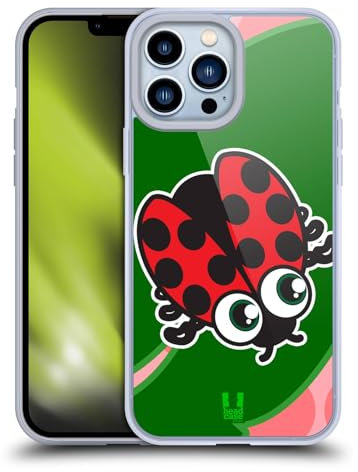Head Case Designs Mariquita Ojo Bichos Caso Funda de Gel Suave Compatible con Apple iPhone 13 Pro MAX