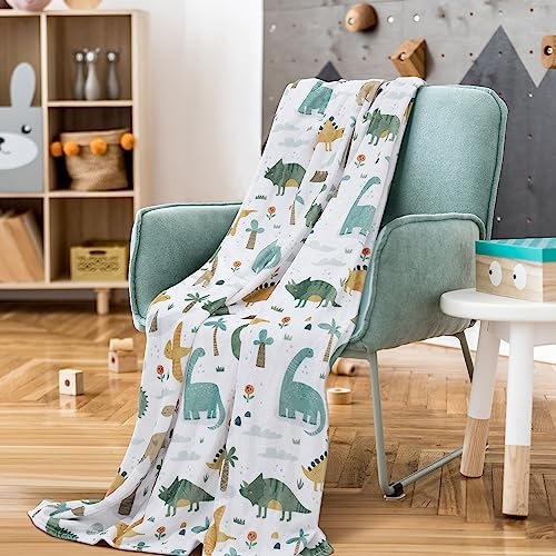 Paco Home Kinderdecke Babydecke Kuscheldecke Verschiedene Motive Flauschig Weich Kinderzimmer Spielzimmer Waschbar, Farbe:Weiß_Mehrfarbig 2, Größe:127x150cm
