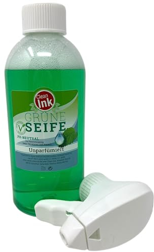 Clean Ink Green Soap Spray 0.5 L – Green Soap – Tattoo Wipe / Clean – INKgrafiX® Germany – Professional Studio – Vegan