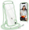 L-FADNUT Chaîne de Téléphone Portable pour iPhone XR Coque avec Lanière, Silicone avec Cordon à Porter Autour du Cou Transparent Coque de Protection pour iPhone XR, Grün