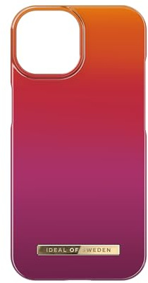 iDeal Of Sweden Printed phone case, colorful pattern, protective cover in hard plastic for iPhone with microfiber lining. Compatible with iPhone 15 Pro (Vibrant Ombre)