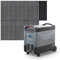 ALLPOWERS R4000 Tragbarer Powerstation mit 600W Monokristalline Solarmodule, Solargenerator 3456Wh LiFePO4 Batterie mit 4000W AC Ausgang, Tragbare Heimbatterie für Camping, Wohnmobil, Zuhause