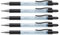 FABER-CASTELL 205205 - Druckbleistift Grip Matic sky blue, 5 Stück, Härtegrad B, Mine 0,7 mm, inkl. Radierer
