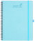 BEZEND 18-Monate Kalender 2024 2025 Terminplaner A4 Ringbuch PU-Leder Softcover [Himmelblau] Wochenkalender 1 Woche 2 Seiten Juli 24-Dez 25| Buchkalender mit Stifthalter