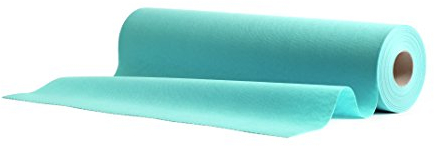 VelaHub Airlaid 20 Tischläufer, 40x120cm, 24m auf Rolle, Hochwertige, Einwegläufer, Mint Blau