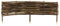 Bordure de Parterre de 100x30 cm – Clôture en Bois – Clôture en noisetier à enfoncer dans Le Sol – Palissade pour séparer Les chemins de parterres de Fleurs et Les parterres de Jardin