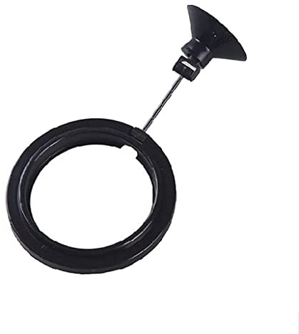PULABO Fischfutterring Aquarium Ring Feeder Schwimmfutterkreis Schwarz 1 Stk. B tragbar