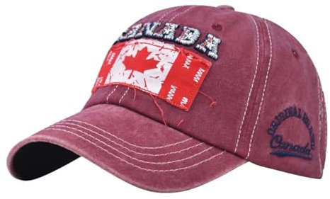 Baseballkappe mit kurzem Visier, Unabhängigkeitstag, für Herren und Damen, Persönlichkeitskappe, Outdoor-Druck, atmungsaktives Netzgewebe, amerikanische Kappe, gestricktes Visier, rot, Einheitsgröße