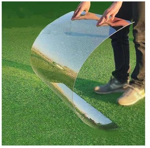 ZLRBN Plaque Polycarbonate, Panneaux D'éclairage Naturel en Plastique, Panneaux D'auvent Revêtement Toit, Convient aux Serres, Hangars Abris D'auto Cabanes (1.22x8m/4.0x26.2ft)