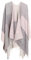 DiaryLook Damen Poncho Schal Winter Cardigan Übergroße Cape Elegant Poncho Für Frauen Umhang Damen Warm Geschenk Für Mutter Rosa Hellgraue Gestreift