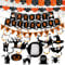 POFIBO Halloween Deko Innen - Girlande, Banner und Hängedeko Mit 60g Spinnennetz - Für Kinder und Grusel Party-Horror-Deko