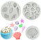 Stampi in silicone a tema marino, 3 pezzi, conchiglie, conchiglie, stelle marine, coralli, per decorare torte, cioccolatini, caramelle