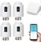 QYOEGSQ Smart Radiator Thermostat Valve,WiFi Add-On Smart Radiator Valve Programmable Temperature Controller with Voice and APP Control,Smart Digital Heating Control(4pcs)