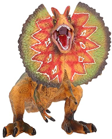 SUPYINI Dinosaurier Spielzeug, Dilophosaurus Dinosaurier Figuren | mit Beweglicher Kiefer, Pädagogisches Dinosaurierspielzeug für Kinder Mädchen und Jungen, zum Sammeln