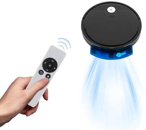 GAOUSD Staubsaugerroboter, 1800 Pa, mit Fernbedienung, Saugroboter, 12.000 U/min, Stoppuhrfunktion, 6 Reinigungsmodi, für Zuhause, Büro, Bibliothek und Friseursalon