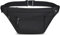 Bum Bag Fanny Pack for Men Women Hiking Waist Bag with Water Bottle Holder Elastic Straps and Headphone Jack for Running Cycling Traveling Dog Walking Camping Workout Outdoor Sport Bumbags (Black)