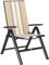 Outsunny Rattan Folding Chair Outdoor, 5-Position Adjustable Wicker Garden Dining Chair with High Backrest, Wide Armrest, for Patio, Terrace, Balcony, Orange