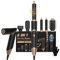 Hairstyler 5 in 1 Air Styler, UKLISS Haarstyler Set- für Locken, Volumen, Glätten und Trocknen- Föhnbürste Set mit Airflow Lockenstab, Warmluftbürste, Rundbürstenföhn, Glättbürste (Schwarz Gold)