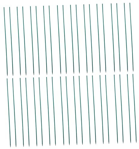 Toyvian 50 Stück Grüne Bambus Pflanzenstäbe 40cm Pflanzenstütze Für Garten Blumenarrangements Und Kletterpflanzen Unterstützung Im Hausgarten