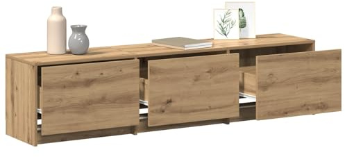 vidaXL TV-Schrank Artisan Eiche 165 x 34 x 40 cm Holzwerkstoff Wohnzimmer rechteckig modernes Design reichlich Aufbewahrungslösungen Flexible Layouts Bequeme Sitzgelegenheiten Stilvolle Deko-Ideen
