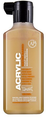 Montana Acrylic Marker Ink Refills, 180ml Bottle, Shock Brown Light (045464)