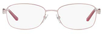 Sferoflex Womens SF2570 Rectangular Prescription Eyewear Frames, Dark Shiny Pink/Demo Lens, 54 mm