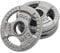DKN Unisex Adult Tri Grip Cast Iron Olympic Weight Plates - Grey, 4 x 2.5kg