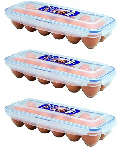 Lock & Lock Eiern Dispenser, Halter für 12 Eggs(2pack)