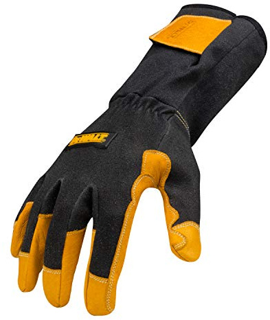 DEWALT Premium TIG Welding Gloves, Adjustable, Gauntlet-Style Cuff, Large