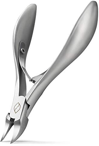 FERYES Tagliaunghie per Unghie Spesse, Funghi o Unghie Incarnite - Heavy Duty 4R13 in Acciaio inox -Tronchesino per Unghia Ingrossate per Uomini,Donne, Anziani, Adulti,FL-N200, Argento