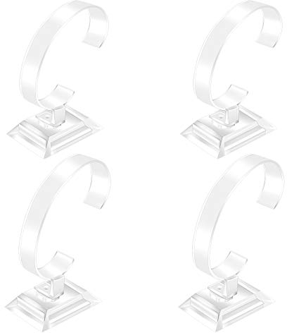 Espositore per Orologi da 4 Pezzi Espositore per Orologi da Polso con Cinturino Trasparente Organizzatore per Espositore per Negozio di Articoli per la Casa (Dimensioni Grandi e Piccole)