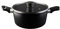 MasterChef Casseruola Antiaderente 24 cm, Vaporiera Pentola per Agnelli, Zuppa e altro, Crock Pot Alluminio con Manici Per Pentole, Antigraffio, Tutti i Piani, Lavabile in Lavastoviglie, Nera