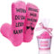 RSVOM Kuschelsocken, Lustige Valentinstag Geschenke für Frauen Weinliebhaber, Wenn du das lesen Kannst Bring mir Wein Witzige Socken Geburtstagsgeschenk für Freundin Sie