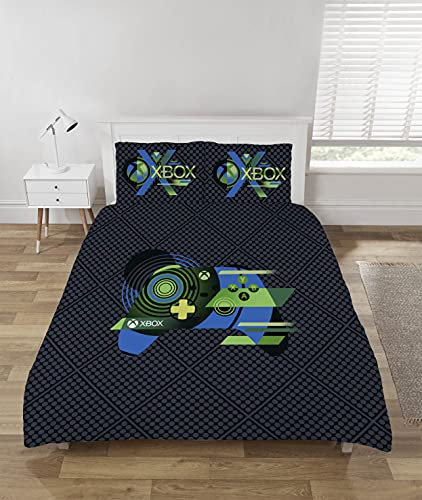 Xbox New Game Double Reversible Duvet Cover Bed Set, Blue