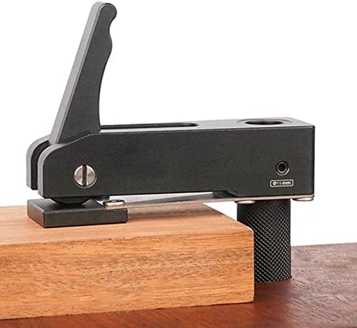 CDIYTOOL Halteklemme, 19 mm/20 mm Klemm-Set, Hundeloch schnell wirkende Halteklemme, Holzbearbeitung, Schreibtisch-Clip Verstellbarer Rahmen, schnell fixierte Klemme, Hundeloch-Werkzeug (20 mm)