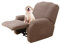 Lydevo Stretchhusse für Relaxsessel - 4-Teilig Set Mit Seitentasche, Rutschfest, Waschbar - Stretch Sesselbezug Sesselschoner, Jacquard#Kamel