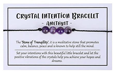 GADXE Uhr Armband Perlen Wax Line Armband Amethyst Flash Stone Kombinationsarmband Herren- und Damenarmband Handschmuck Perlenarmband Compatible with Machen Schwarz (K, One Size)