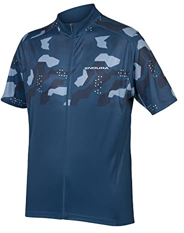 Endura Men's Hummvee Ray Short Sleeve Jersey II, Blueberry, XS