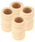 TOOINKCV 40 Stk Holzringe zum Basteln, Natürliche Holz Ringe, Unbehandelter Holz Makramee Ringe, für DIY Schmuck Makramee Armband Anhänger Schmuckherstellung Dekoration Ringe - (Ø 45mm)
