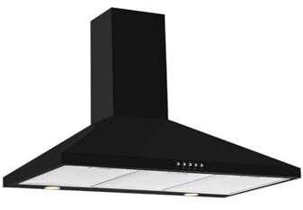 CDA ECH103BL 100cm Black 3 Speed Chimney Cooker Hood Kitchen Extractor Fan