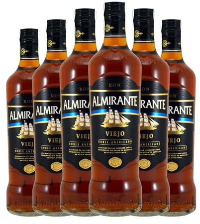 Ron Valdespino Almirante Viejo Doble Americano 70 cl (Caja de 6 Botellas de 70 cl)