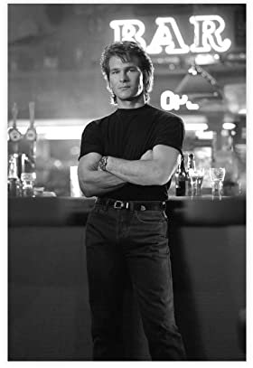 DESHVA Roadhouse Filmposter Patrick Swayze in Bar, Leinwandposter, Wandkunst, Dekordruck, Bild Gemälde für Wohnzimmer, Schlafzimmer, Dekoration, ungerahmt, 30 x 45 cm