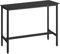 VASAGLE Mesa de Bar, Mesa de Cocina Rectangular Estrecha, Mesa Alta con Marco de Metal Robusto, 40 x 120 x 90 cm, Montaje Sencillo, Diseño Industrial, Negro Ébano y Negro Tinta LBT120B56