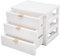 Organizador de escritorio, organizador con cajones acrílicos, 3 unidades, caja de cajones, organizador de oficina, caja de almacenamiento apilable, para suministros de oficina, artículos de papelería