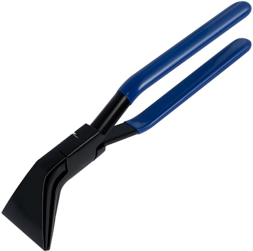 Abkantzange 45° 180° Biegezange Falzzange Breit 60 mm Blechzange Blechbiegezange mit Rutschfestem Griff Langlebige Dachdecker Werkzeug/Spengler Werkzeug, Blau (45°)