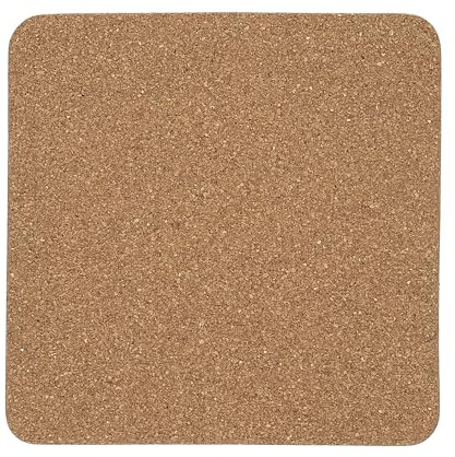 COOK CONCEPT Quadratischer Topfuntersetzer aus Kork Tischschutz 19 cm Braun | Kork-Untersetzer, quadratisch, hitzebeständig, 19 cm, vielseitig, natürliches Design, Tisch, braun