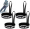 Sangles pour gants de snowboard,Sangles pour gants de ski - 4X dragonne pour gants d'alpinisme,Bracelet de soutien de poignet pour gants d'hiver, menottes souples pour Ski, Snowboard, activités de ple