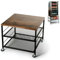 Mini soporte para nevera con almacenamiento, mesa de refrigerador, soporte para refrigerador de bebidas, carrito de nevera para dormitorio, soporte para microondas, mesita de noche, organizador de