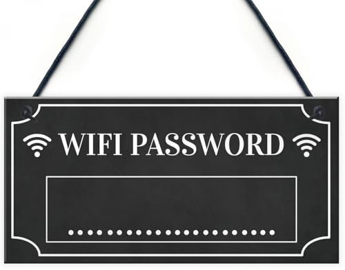 Türdeko Haustür Türschild WiFi-Passwort zum Aufhängen, Heimdekoration, Einweihungsparty Home Deko